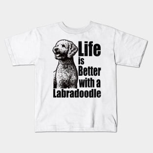Life is Better with a Labradoodle Kids T-Shirt
